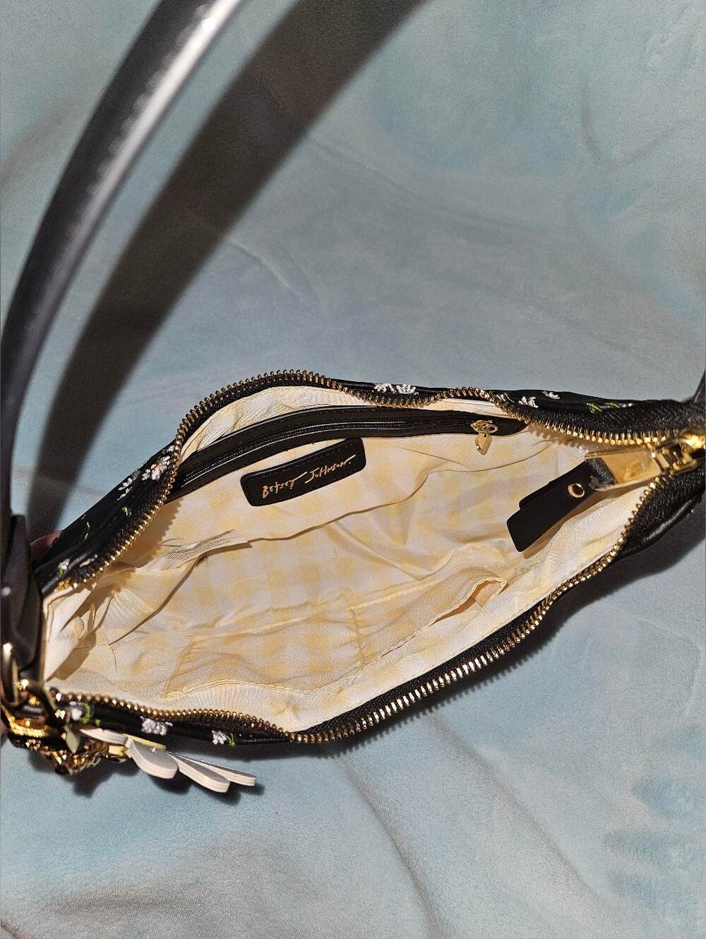 NWOT Betsey Johnson Daisy Print Shoulder Bag - Picture 3 of 3